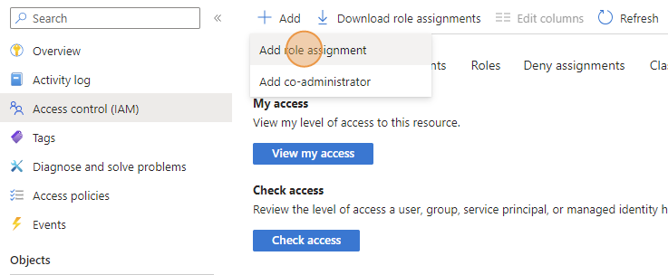 Add role assignment